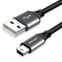 AGVEE 2 Pack 3ft Replacement Charger Data Cable for Garmin Nuvi GPS, TI-84 Plus/CE/C, Blue Yeti USB Microphone, Dark