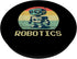 Retro Vintage Robot Robotics Engineer Engineering PopSockets Standard PopGrip