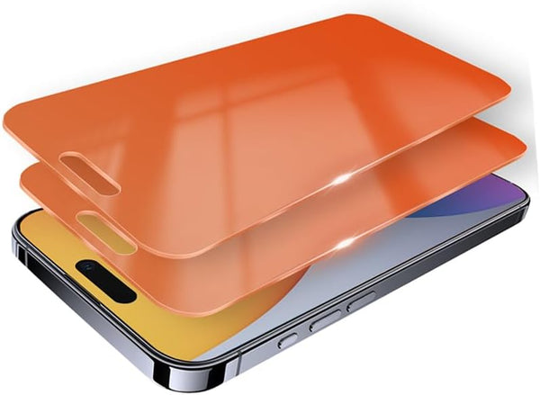 2 Pack iPhone 15/14 Pro Privacy Screen Protector - Anti-Spy, Anti-Blue Light, Eye Protection, Anti-Fingerprint, 6.1"