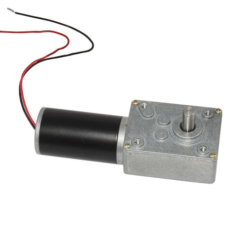 DC GEAR MOTOR 12V 24V 80RPM 8mm Reversible Electric DC Worm Gear Motor High Torque with Metal Geared Box Reducer Output
