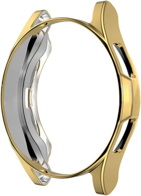 ikasus Galaxy Watch 4 Classic 42MM Case, Plated TPU Bumper Cover, Silicone Shock-Proof Protector for Samsung Watch
