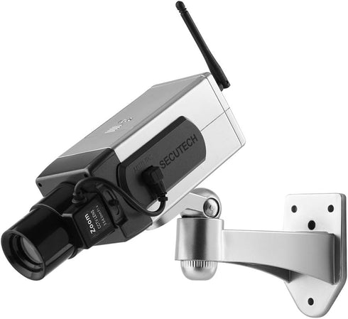 Serounder Dummy Security Camera, Fake Security Camera with Motion Sensor Light Dummy Fake