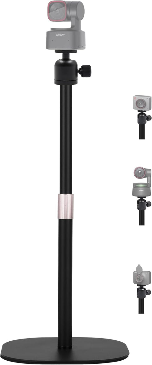 AceTaken Heavy-Duty Webcam Stand, 18-inch Tabletop Webcam Tripod Holder Compatible with OBSBOT Tiny