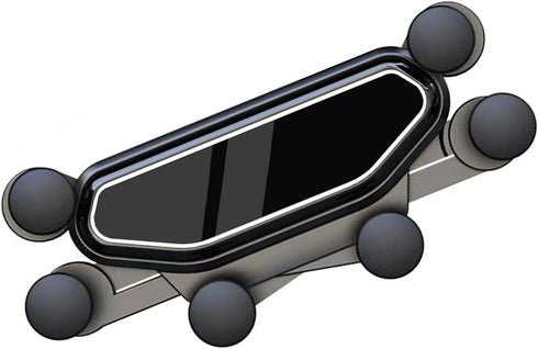 lekiliky Car Vent Phone Mount, Adaptive Mirror-Type & Scratch-Resistant Vent Navigation Holder, Shock-Absorbing