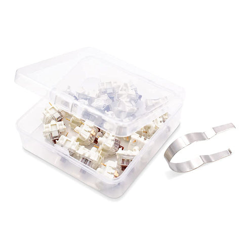 Granvela Gateron KS-9 Blue Switches for Mechanical Keyboards, 3-Pin Plate Mounted, Pack of 32