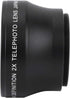 2X Camera Lens for 37mm Mount Camera, 2X Magnification High Definition Telephoto Converter Lens