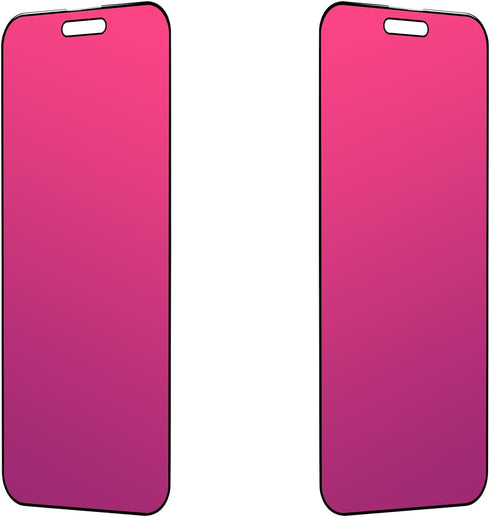 EGKimBa Privacy Screen Protector for iPhone 14 Pro Max or iPhone 15 Plus, 2 Packs, 6.7 inch Gradient Colorful