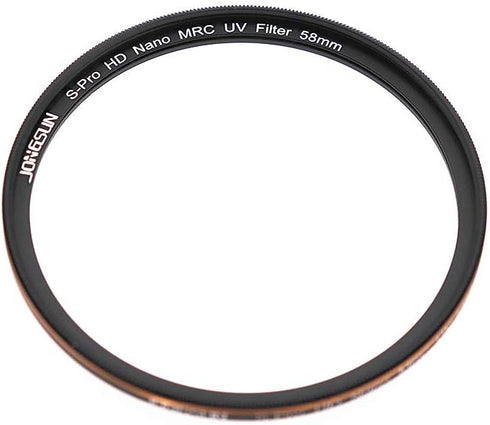 58mm UV Filter, S-Pro HD Nano MRC Camera Ultraviolet Protection Filter, Multicoated, Ultra-Slim Lens Cloth Kit