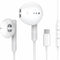 USB C Headphones for iPhone 15 Pro Max - USB C Earphones with Microphone, Wired Earbuds for Google Pixel, Samsung