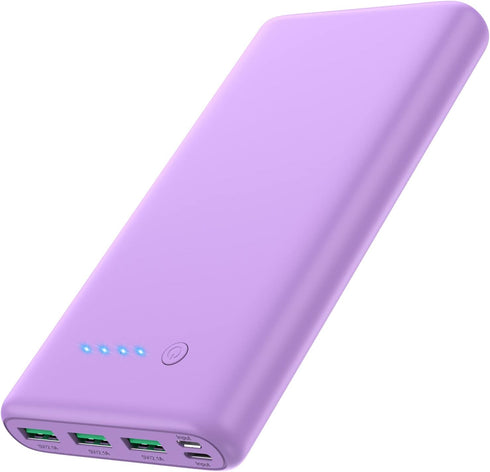 Feob Portable Charger 36800mAh Power Bank,PD Fast Charging USB C External Battery Pack,4