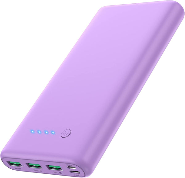 Feob Portable Charger 36800mAh Power Bank,PD Fast Charging USB C External Battery Pack,4