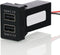 QC3.0 Dual USB Power Socket - Quick Charge Car Charger Adapter for Smart Devices, Compatible with Toyota