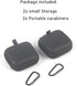 Portable Square Earphone Carrying Case, Mini Pouch Storage for Smartphone Earphone, 2-Pack
