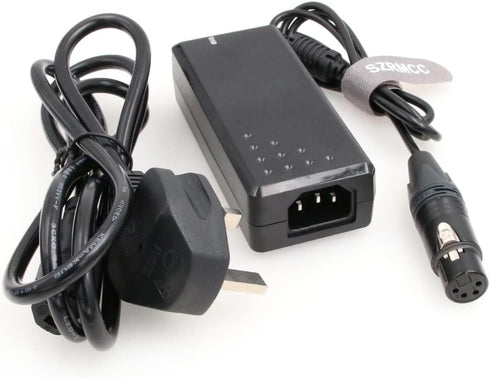 SZRMCC XLR 4 Pin Female 12V 4A AC DC Power Supply Adapter for Sony PMW F55 Camera, Sound Devices PIX 260 270i