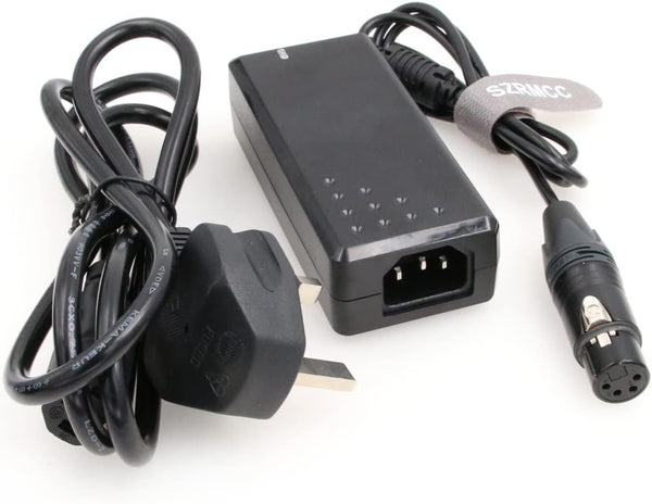 SZRMCC XLR 4 Pin Female 12V 4A AC DC Power Supply Adapter for Sony PMW F55 Camera, Sound Devices PIX 260 270i