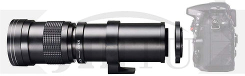 JINTU Lens Adapter T Mount T2 Ring Compatible with Nikon SLR Cameras D90 D780 D3000 D3100 D3200 D3300 D3400 D5100 D5200 D5500 D5600 D7000 D7100 D7200 D7500 D750 D800 D850