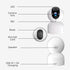 Rraycom 2Pack Baby Camera Monitor for Home Security, 4MP WiFi 6 Indoor Camera, Motion Detection & Tracking