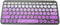 Silicone Keyboard Skin Cover Protector for Logitech K380 Multi-Device Bluetooth Keyboard, Ombre Purple