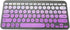 Silicone Keyboard Skin Cover Protector for Logitech K380 Multi-Device Bluetooth Keyboard, Ombre Purple