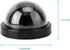 Dummy Fake Security Camera, CCTV Dome Camera with Flashing Led Light (4pcs) (Black)