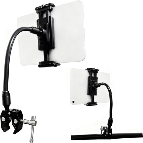 Lupholue Universal 360 Adjustable Tablet Holder Mount for Treadmill, Spin Bike, Stroller, Wheelchair,