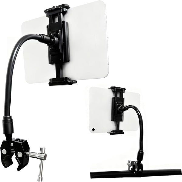 Lupholue Universal 360 Adjustable Tablet Holder Mount for Treadmill, Spin Bike, Stroller, Wheelchair,