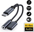 Xumee USB Type C to 3.5mm Headphone and charger adapter, 2-in-1 USB C to Aux Audio jack Hi-Res DAC and Fast Charging Dongle Cable Compatible with iPhone 15 Pro Max,Galaxy S24 S23 Ultra S22 S21 (Grey)