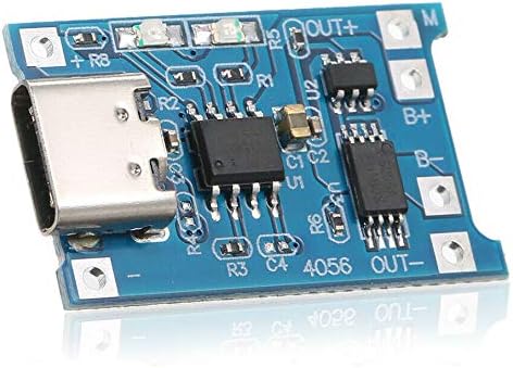 10pcs JacobsParts TP4056 - 5V 1A USB Type-C Lithium Battery Charging and Protection Board