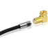 VCE 90 Degree Coaxial Connector, L Shaped Gold-Plated F Type Male to Female Right Angle Coax Connector, 10-Pack