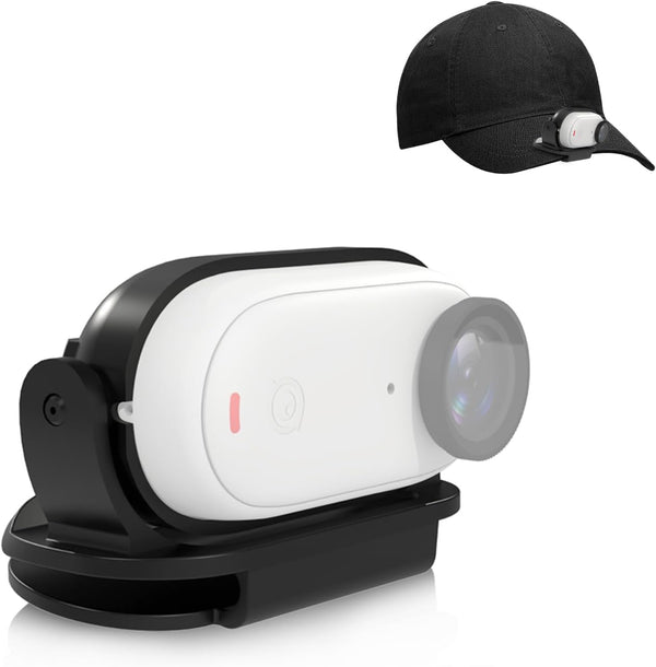 PULUZ Camera Cap Clip Magnetic Mount for Insta360 GO3, Quick Release Mount Hat Clip Attachable to Hat or Backpack
