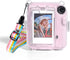 Case for Fujifilm Instax Mini 12, Clear Hard PVC Protective Cover with Adjustable Shoulder Strap