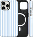 flewfun Magnetic for iPhone 13/14 Case Cute Stripes Phone Case, Shockproof Slim TPU