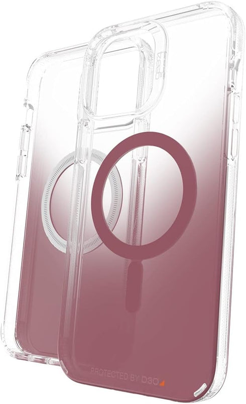 Gear4 ZAGG Milan Snap Case for Apple iPhone 13 Pro Max, MagSafe Compatible Clear Case with Detailing
