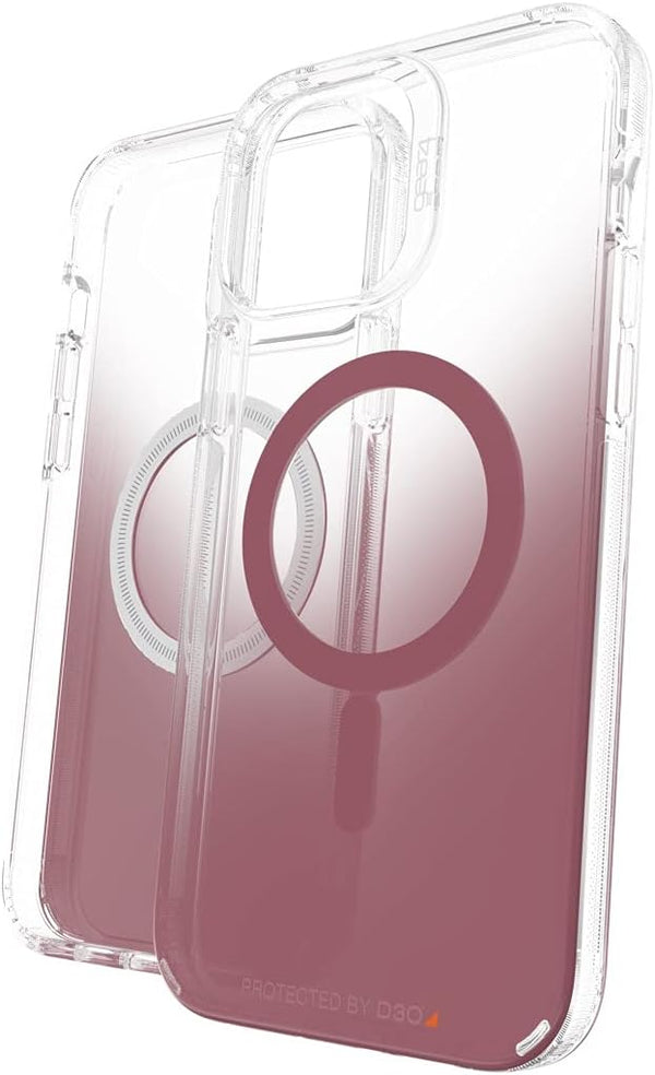 Gear4 ZAGG Milan Snap Case for Apple iPhone 13 Pro Max, MagSafe Compatible Clear Case with Detailing