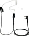1.5-Wire Security & Surveillance Clear Acoustic Tube Earpiece Headset with PTT Button Mic for Kenwood, Baofeng &
