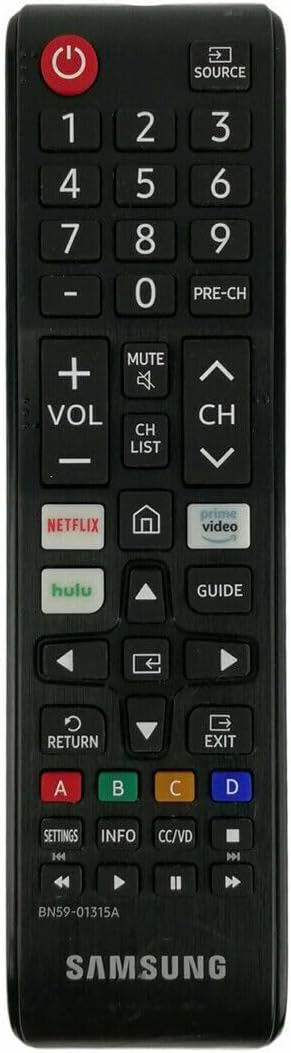 Samsung Remote Control (BN59-01315A) for Select TVs - Black