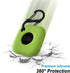 Geiomoo Silicone Case for Tile Mate 2022 Tracker, Soft Flexible Scratch Resistant Cover with Carabiner (Fluorescent