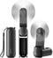 Gaiatop Portable Hand Held Fan, USB Rechargeable 2000mAh Battery, Foldable Mini Eyelash Fan for Girls, Travel (Black)