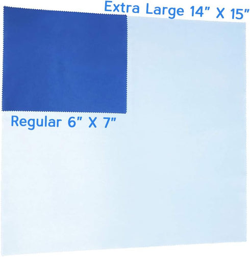 Extra Large 14" X 15" Lint Free Microfiber Cleaning Cloth for Camera Lens and Electronic Device Screens