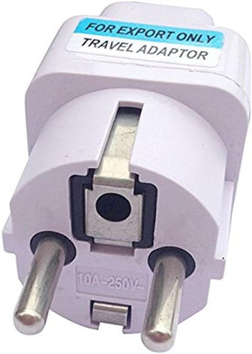 ANRANK UE3360AK 2 Packs Universal AU US UK to EU Europe Plug AC 250V Power Travel Adapter, White