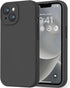 LOVE 3000 iPhone 14 Case, Black Premium Silicone Shockproof with Soft Anti-Scratch Microfiber Lining for 6.1"