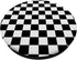 Black/White Classic Checkered Big Checkerboard PopSockets Standard PopGrip
