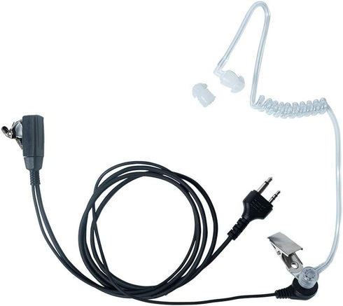 Caroo Midland Walkie Talkie Headset, Covert Acoustic Tube Earpiece with PTT Mic for Midland GXT1000VP4 (2 Pack)