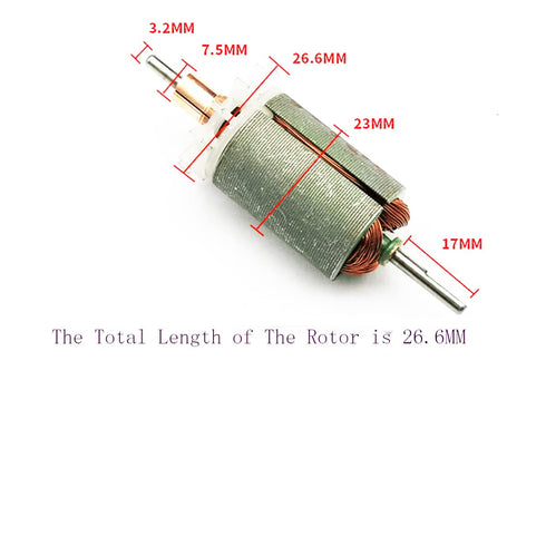 priaolker 550 12V-24V 11000RPM Ball Bearing Motor High Torque High Power High Speed Motor DC for RC Boat Toy Model DIY