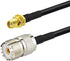 Bingfu Ham Radio Antenna Adapter, SMA Female to UHF SO239 Female RG58 Coaxial Jumper Cable 1m 3 Feet (2-Pack) for