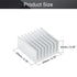 Othmro 10pcs Silver Aluminum Heatsink Cooling Fin for LED Semiconductor Circuit Board (20 x 10cm)