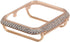 Bling Crystal Metal Case Compatible for Apple Watch Series 1 2 3 Diamond Protective Cover
