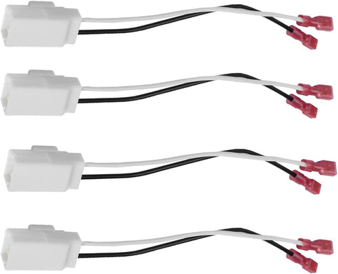4 Pack Speaker Harness Adapter for Jeep Dodge Chrysler Models, Front Rear Door Speaker Wiring 72-6514