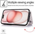uCOLOR Wallet Case for iPhone 15 Plus 6.7", Card Holder Slot, PU Leather Flip Cover with RFID Blocking (Beige Leopard)