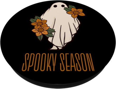 Spooky Season Flower Ghost, PopSockets Standard PopGrip